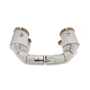 EXHAUST DOWNPIPE for PORSCHE 911 992 CARRERA TARGA 3.0T 2019 - 2025
Material: Stainless steel
Optionally for an extra cost:
Heat shield protection
200 cell catalytic converter
Production time: 10 working days
NOTE: Professional installation is required.
FEATURES:
Engineered Digital prototyping using 3D CAD design software, each car model chassis has been 3D laser scanned in the factor
Factory run all test cars on Italian 1200HP Dyno machine, to make the best performance design of exhaust
CNC bending