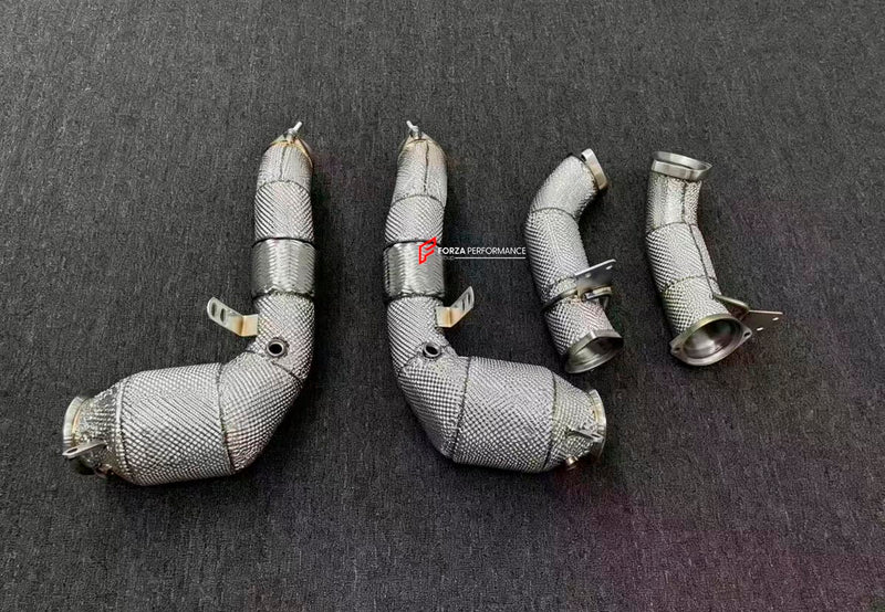 EXHAUST DOWNPIPES WITH FRONT PIPES for BMW X5 G05 M50i 4.4T 2019 - 2023