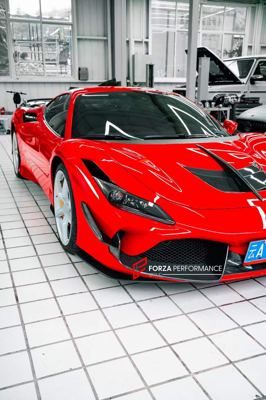 DRY CARBON FIBER AERODYNAMIC BODY KIT FOR FERRARI F8