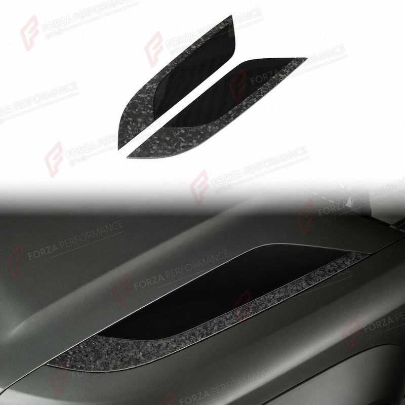 FORGED CARBON FIBER HOOD BONNET VENT COVERS for LAND ROVER DEFENDER 90 110 130 L663 2020+