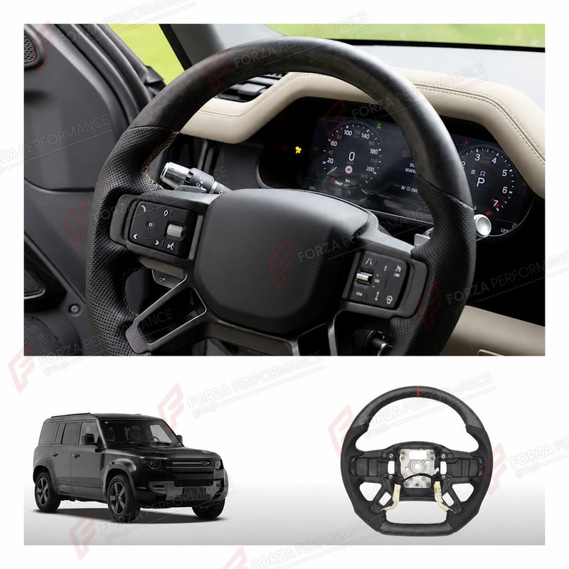 FORGED CARBON FIBER STEERING WHEEL for LAND ROVER DEFENDER 110 L663 2020+