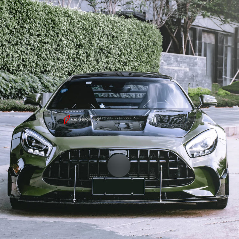 FORGED CARBON HOOD BONNET for MERCEDES BENZ C190 AMG GT GTS GTC GTR | BLACK SERIES STYLE