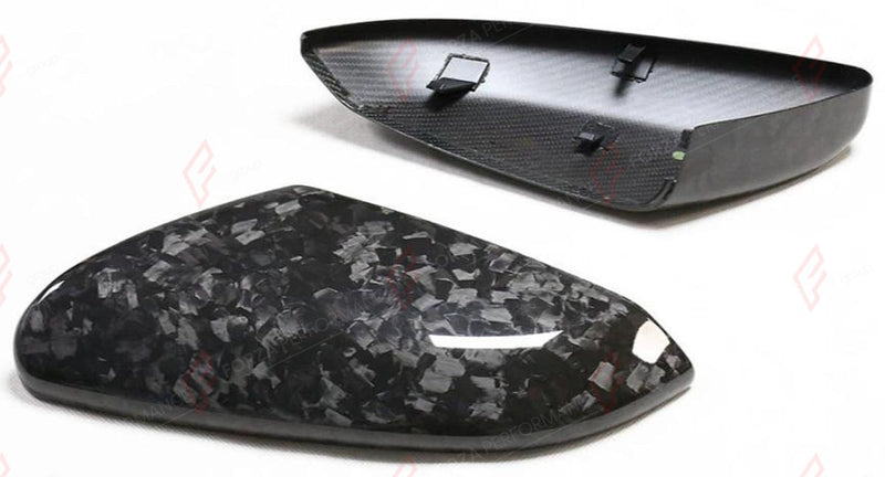 FORGED CARBON SIDE MIRROR COVERS for HONDA CIVIC 10TH GEN FC FK 2016 - 2021