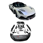 CARBON FIBER BODY KIT for MASERATI MC20 2020+
Set includes:
Front Lip
Front Bumper
Hood Vents
Side Skirts
Rear Diffuser
Side Air Intake Vent Trims
Mirror Covers
Material: Carbon Fiber
Note: Professional installation is required.
Contact us for pricing.
 
Payment ►
Visa
Mastercard
PayPal with a credit card (add 4.4% at checkout)
Payoneer
Cryptocurrency
Shipment ►
By express DHL/UPS/TNT/FedEx
To the local international airport
Special line by air
Special line by the sea
To Europe and the UK by trai