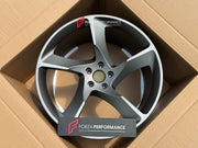 FORZA PERFORMANCE 21 22 INCH FORGED WHEELS RIMS for FERRARI F8 TRIBUTO 2022 custom fit OEM Ferrari Daytona SP3 style