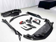 MANSORY STYLE DRY CARBON BODY KIT for MASERATI MC20 2020+
Set includes:
Front Lip
Front Bumper Trims
Front Canards
Hood / Bonnet
Hood Air Vents
Side Mirror Covers
Side Skirts
Rear Spoiler
Rear Diffuser
Material: Dry Carbon
Note: Professional installation is required.