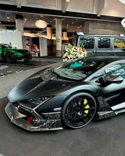 FORGED CARBON BODY KIT for LAMBORGHINI REVUELTO 2023+
Set includes:
Front Lip
Middle Air Splitter for Front Bumper
Air Splitter for Front Bumper
Front Radar Cover
Headlight Covers
Hood / Bonnet
Side Skirts
Rear Spoiler
Rear Diffuser
Material: Dry Carbon or Forged Carbon