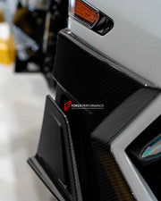 FORGED CARBON BODY KIT for LAMBORGHINI REVUELTO 2023+
Set includes:
Front Lip
Middle Air Splitter for Front Bumper
Air Splitter for Front Bumper
Front Radar Cover
Headlight Covers
Hood / Bonnet
Side Skirts
Rear Spoiler
Rear Diffuser
Material: Dry Carbon or Forged Carbon