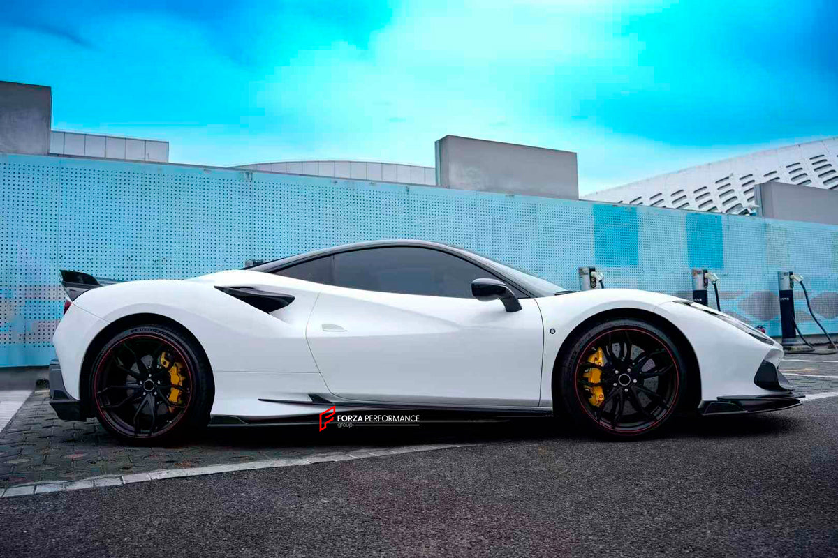DRY CARBON FIBER BODY KIT FOR FERRARI F8 2019 - 2022
Set includes:
Front Lip
Front Trims
Side Skirts
Rear Spoiler
Rear Diffuser
Material: Fiberglass with Carbon Fiber
* Contact us for pricing
Payment ►
Visa
Mastercard
PayPal with a credit card (add 4.4% at checkout)
Payoneer
Cryptocurrency
Shipment ►
By express DHL/UPS/TNT/FedEx
To the local international airport
Special line by air
Special line by the sea
To Europe and the UK by train
Please let us know which shipping option you prefer.