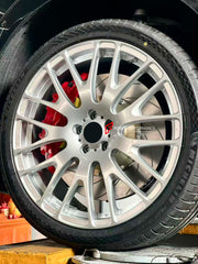 We manufacture premium quality carbon ceramic brakes discs rotors for XPENG X9 2023+ in any size
Specification:
Authentic APRacing CP8520 6  Pot Front Brake Calipers
Front disc: 410 mm, thickness 36 mm
Material: Carbon Ceramic ( C / SiC) rings, Aluminium hat / bell
Includes: Carbon ceramic brake disсs / rotors, brake pads, brackets for calipers, hoses.
BRAKE DISCS ROTORS CAN BE MADE FOR YOUR CAR IN ANY SIZE AND UPGRADED FROM IRON / STEEL DISCS TO CARBON CERAMIC
PLEASE INCLUDE YOUR CAR VIN, MODEL, YEAR