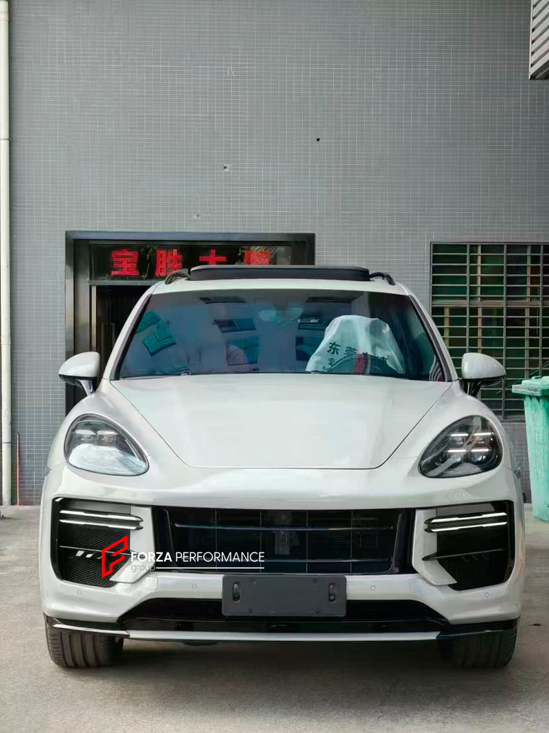 FRONT BUMPER and LED HEADLIGHTS for PORSCHE CAYENNE E2 92A 2010 - 2014 UPGRADE to E3 9YA 2023+
