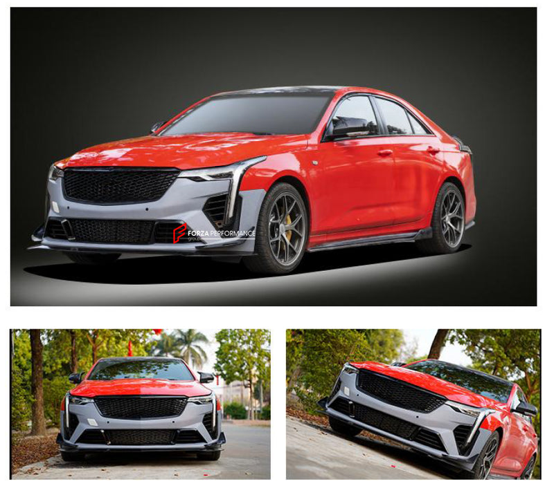 FRONT BUMPER REAR DIFFUSER for CADILLAC CT4 2020+ CT4 BLACK WING STYLE CT4 V STYLE