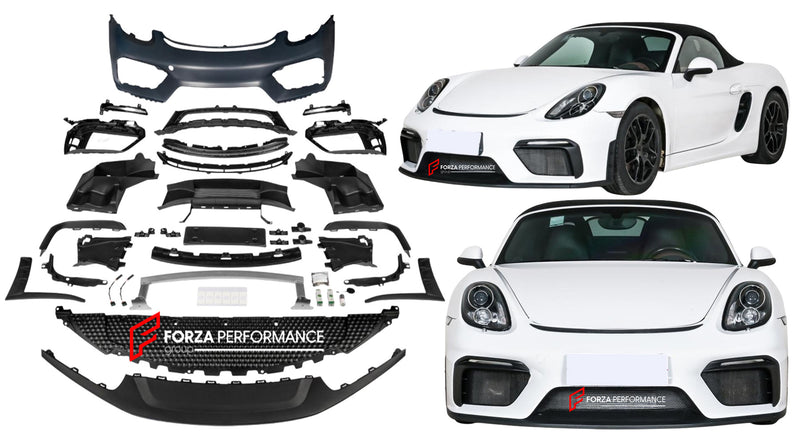 FRONT BUMPER for PORSCHE 981 CAYMAN BOXSTER UPGRADE to CAYMAN 718 982 GT4 2024+