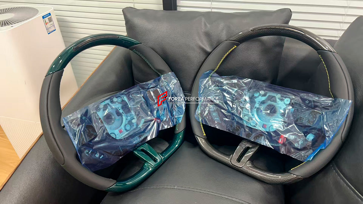 GENUINE OEM FERRARI COMPLETE STEERING WHEEL for FERRARI SF90 296
Set includes:
Steering Wheel
Part number: 910847, 910849, 910848, 922803, 922804.
NOTE: Professional installation is required