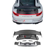UPGRADE DRY CARBON REAR WING SPOILER for PORSCHE 911 991 2011 - 2020 upgrade to GT3
Set includes:
Rear Spoiler
Engine Cover
Material: Dry Carbon