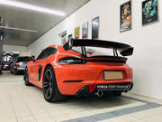 Conversion Body Kit for Porsche 718 981 Cayman & Boxster to GT4   Set includes:  Front bumper Front lip Front fenders Front vent covers Hood Rear bumper Rear fenders Rear diffuser  Spoiler  Exhaust system