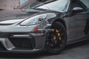 Conversion Body Kit for Porsche 718 981 Cayman & Boxster to GT4   Set includes:  Front bumper Front lip Front fenders Front vent covers Hood Rear bumper Rear fenders Rear diffuser  Spoiler  Exhaust system