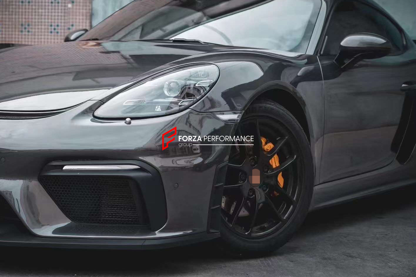 Conversion Body Kit for Porsche 718 981 Cayman & Boxster to GT4   Set includes:  Front bumper Front lip Front fenders Front vent covers Hood Rear bumper Rear fenders Rear diffuser  Spoiler  Exhaust system