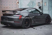 Conversion Body Kit for Porsche 718 981 Cayman & Boxster to GT4   Set includes:  Front bumper Front lip Front fenders Front vent covers Hood Rear bumper Rear fenders Rear diffuser  Spoiler  Exhaust system