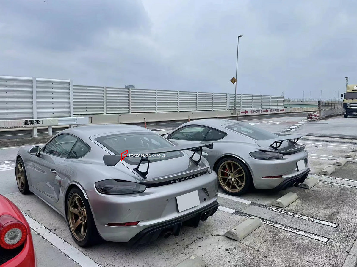 CONVERSION UPGRADE CARBON REAR SPOILER for PORSCHE CAYMAN BOXSTER 718 982 upgrade to GT4
Set includes:
Rear Spoiler
Material: Carbon Fiber
CONTACT US FOR PRICING