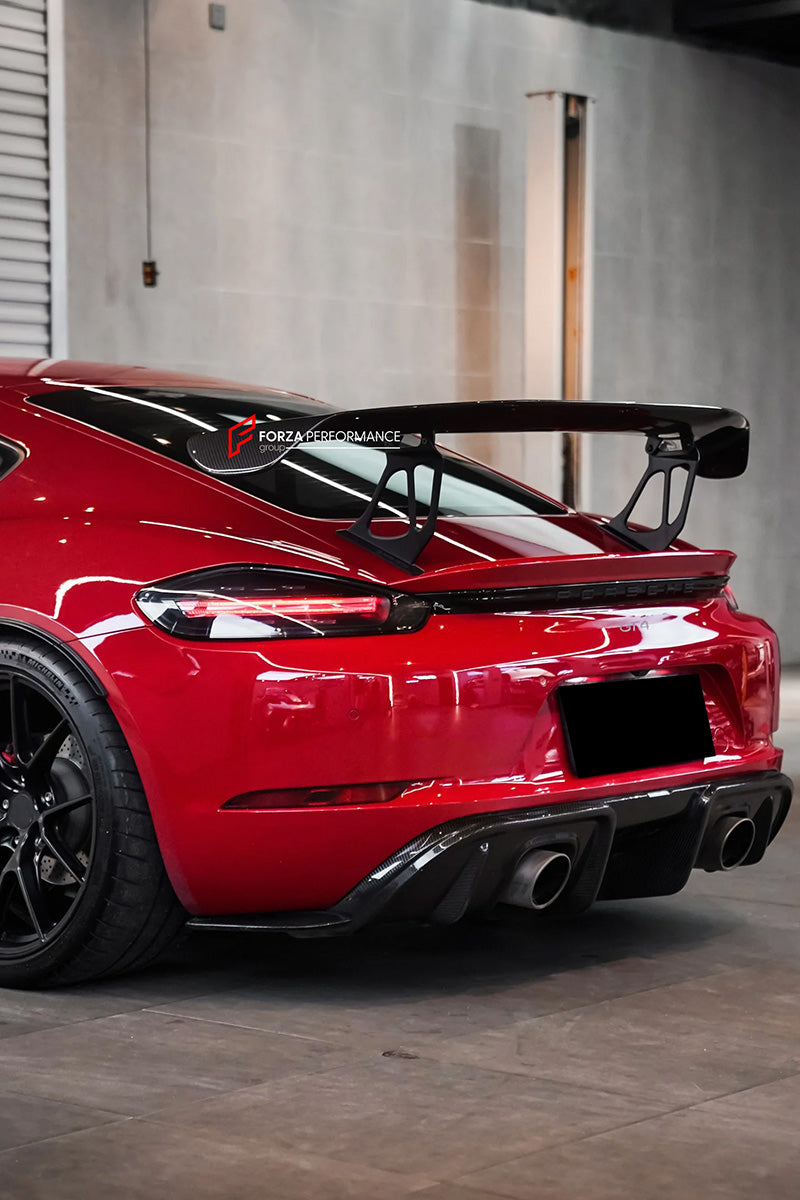 CONVERSION UPGRADE CARBON REAR SPOILER for PORSCHE CAYMAN BOXSTER 718 982 upgrade to GT4
Set includes:
Rear Spoiler
Material: Carbon Fiber
CONTACT US FOR PRICING