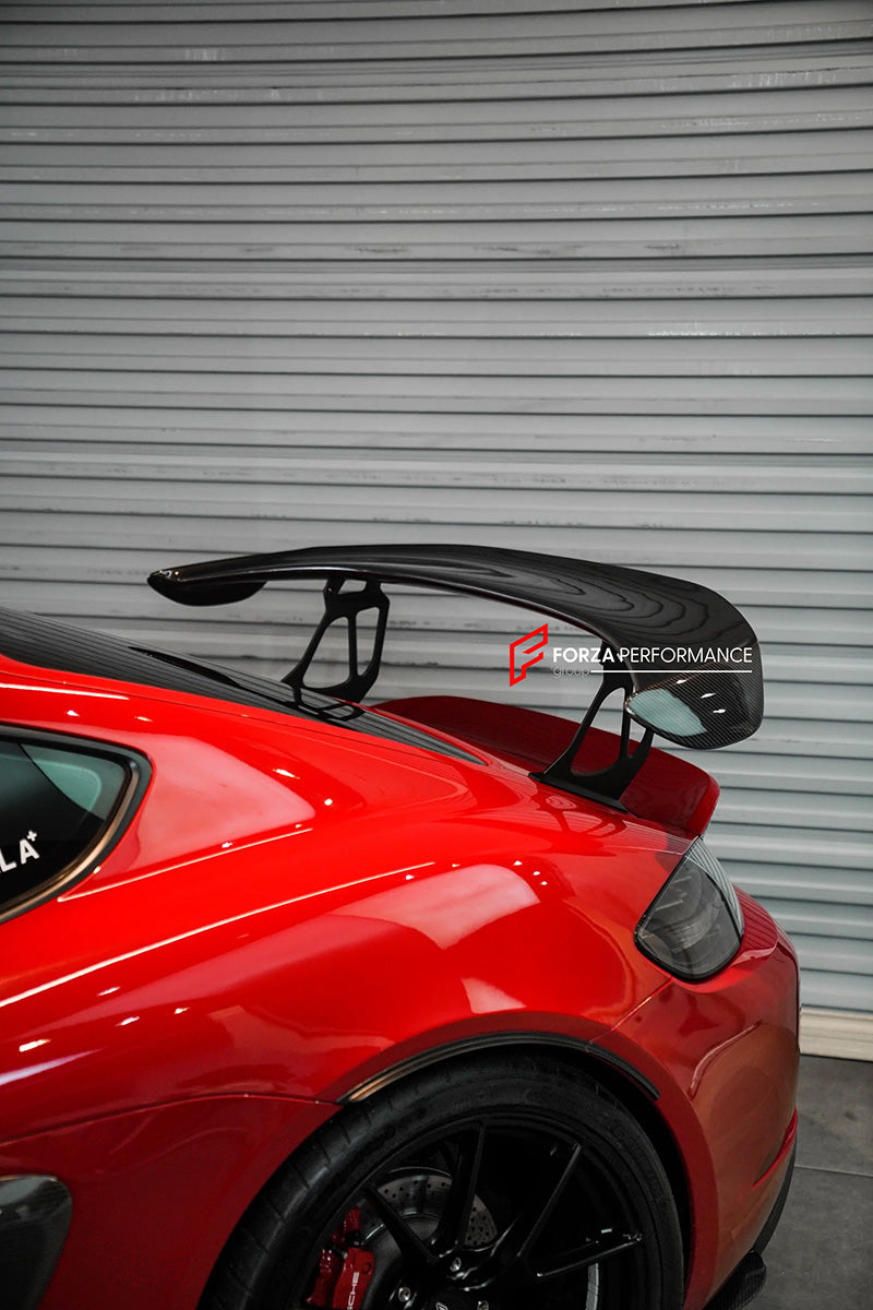 CONVERSION UPGRADE CARBON REAR SPOILER for PORSCHE CAYMAN BOXSTER 718 982 upgrade to GT4
Set includes:
Rear Spoiler
Material: Carbon Fiber
CONTACT US FOR PRICING