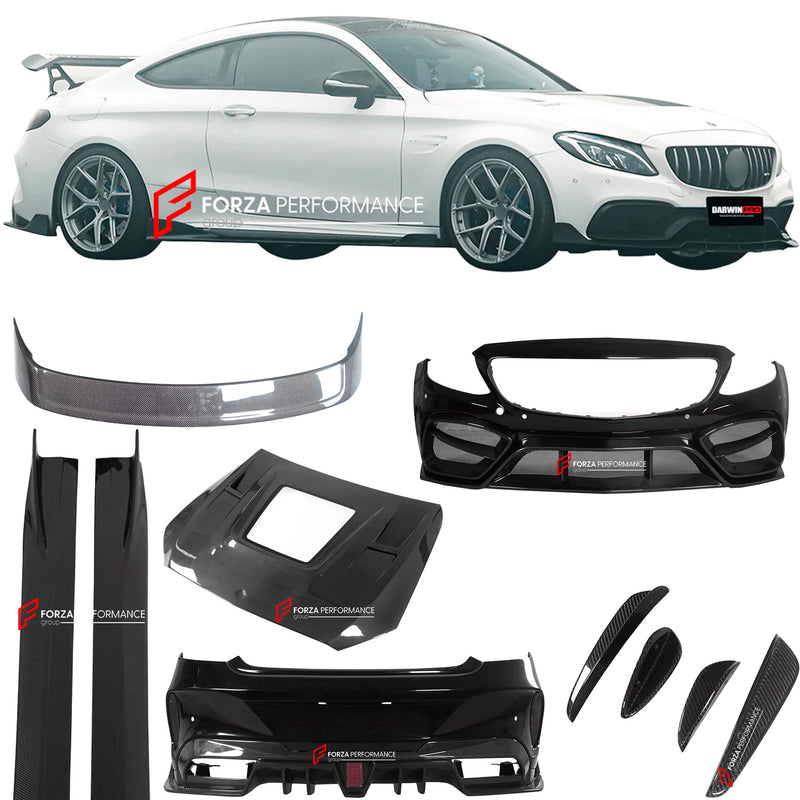 IMP PERFORMANCE CARBON WIDE BODY SOFT KIT for MERCEDES BENZ C63 COUPE C205 2016 - 2021