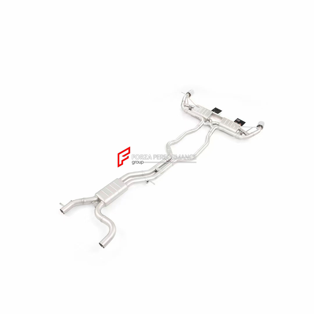 Forza Performance Aggressive sporty sound VALVED EXHAUST CATBACK MUFFLER for AUDI Q7 4L 2005 - 2015
Valved exhaust, meaning that has remote, controlled valves - allowing a switch between an aggressive loud sports sound and a sound that is closer to the OEM sound
Set includes:
Center Pipes
Exhaust Tips
Muffles with valves
Factory exhaust tips must be reused