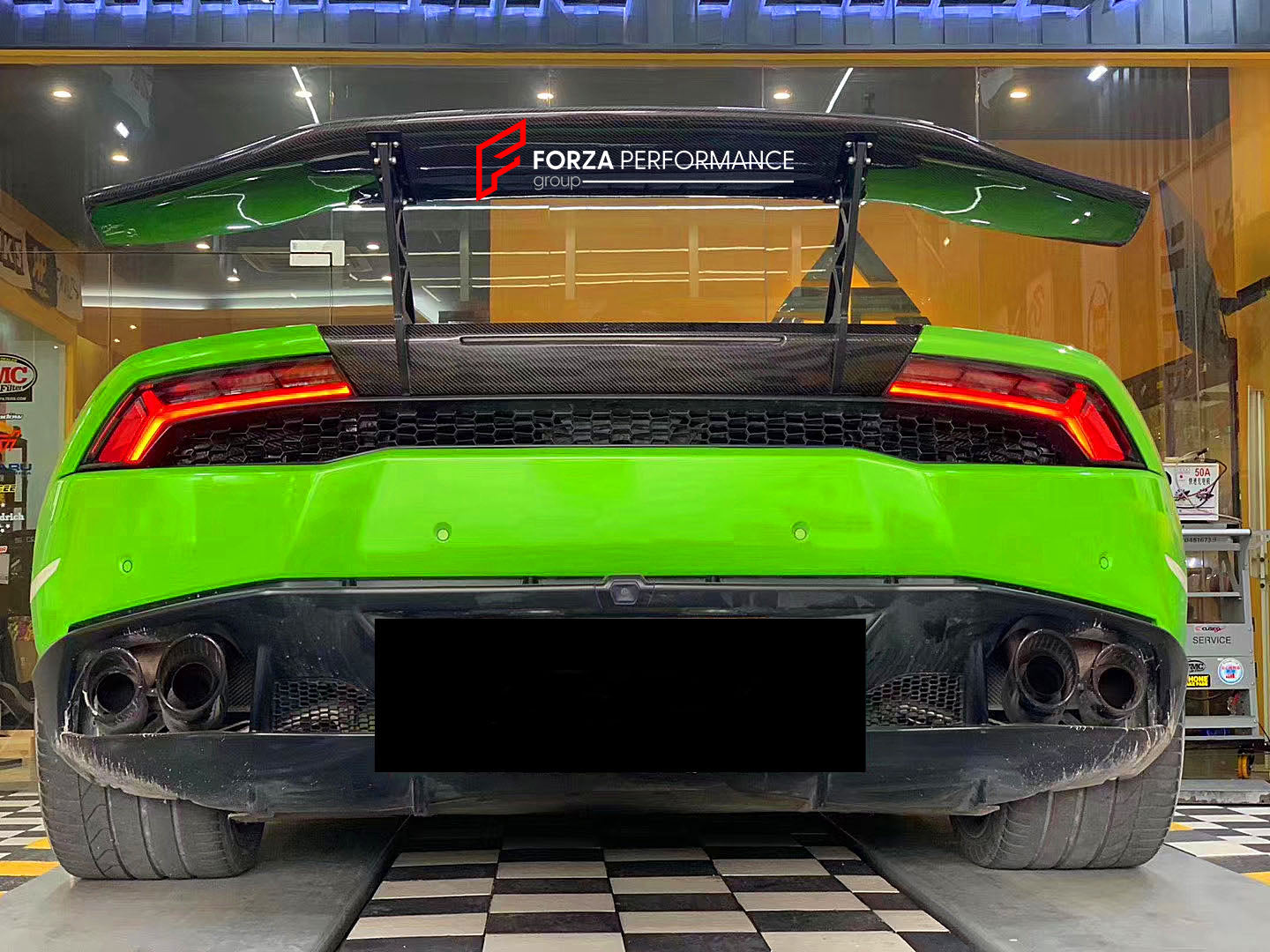 Carbon Fiber Rear Wing Spoiler for Lamborghini Huracan LP580 LP610 Coupe 2-Door 2014-2018