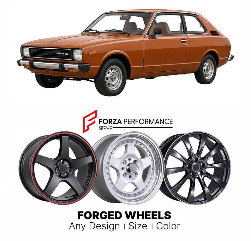 CUSTOM CLASSIC VINTAGE RESTOMOD RETRO OLD SCHOOL FORGED WHEELS RIMS for DATSUN 210 B310 1978 - 1982