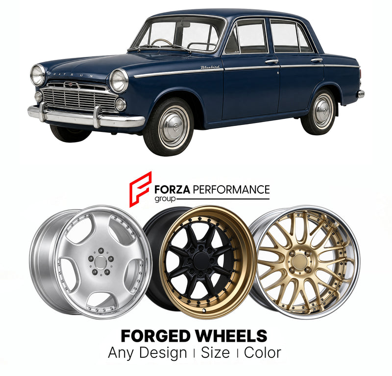 CUSTOM CLASSIC VINTAGE RESTOMOD RETRO OLD SCHOOL FORGED WHEELS RIMS for DATSUN BLUEBIRD 310 1959 - 1963