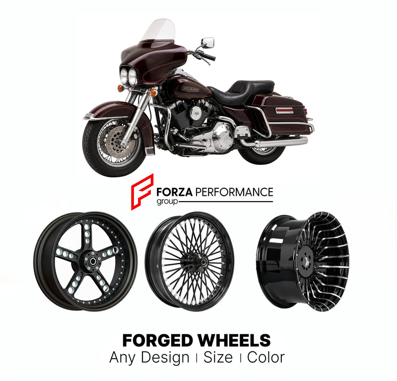 CUSTOM FORGED MOTORCYCLE WHEELS RIMS for HARLEY DAVIDSON FLT TOUR GLIDE 1980 - 1996