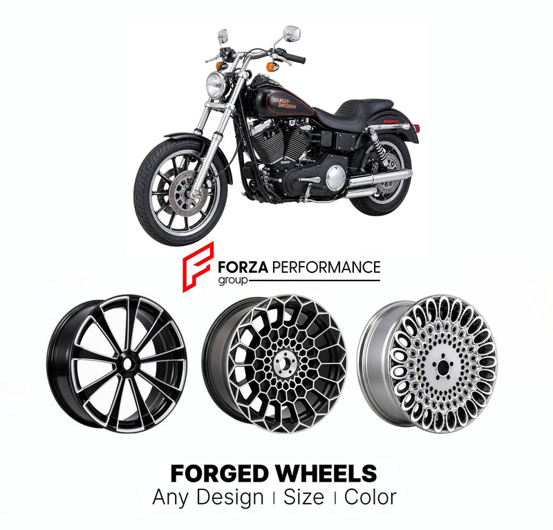 CUSTOM FORGED MOTORCYCLE WHEELS RIMS for HARLEY DAVIDSON FXDL DYNA LOW RIDER 1990 - 2009