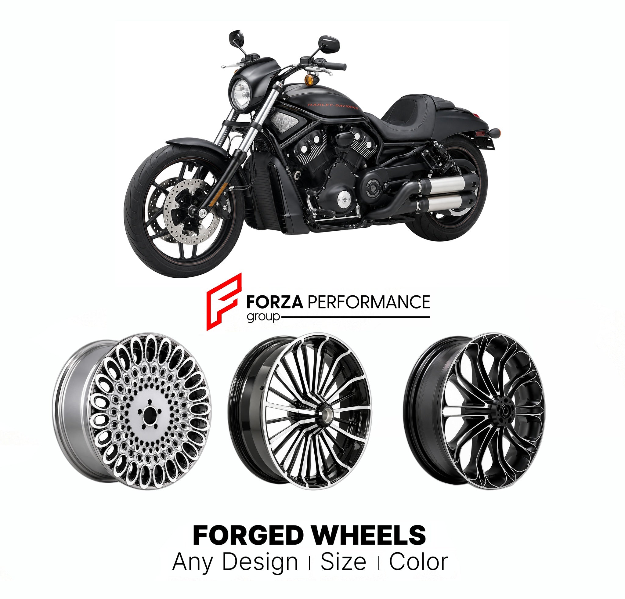 VRSCDX V-ROD リアホイール CUSTOM FORGED MOTORCYCLE WHEELS RIMS for HARLEY DAVIDSON VRSCDX