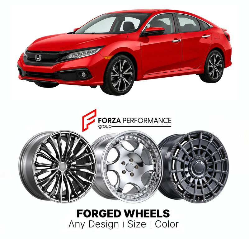 FORGED WHEELS RIMS for HONDA CIVIC FC FK FACELIFT 2019 - 2021
