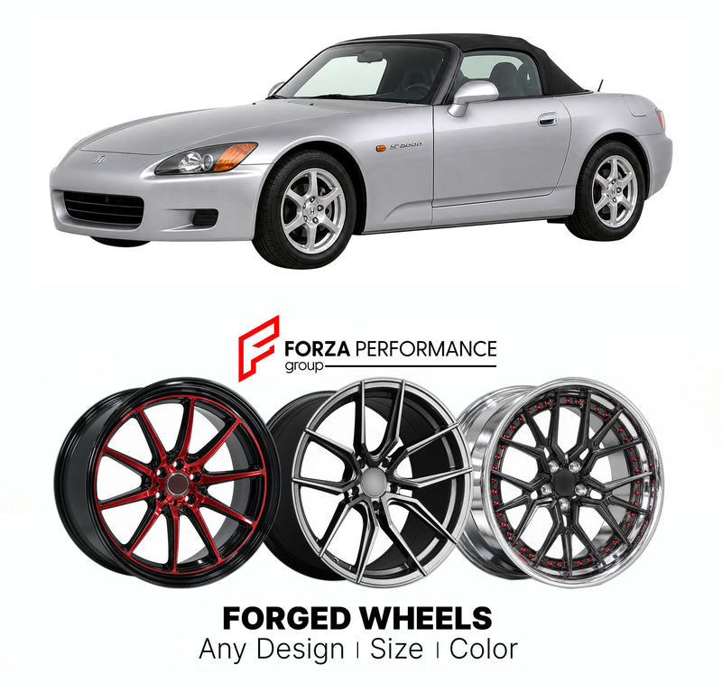 CUSTOM CLASSIC VINTAGE RESTOMOD RETRO OLD SCHOOL FORGED WHEELS RIMS for HONDA S2000 AP1 1999 - 2003