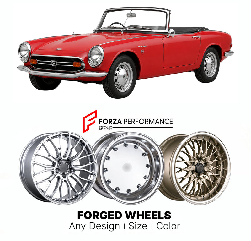 CUSTOM CLASSIC VINTAGE RESTOMOD RETRO OLD SCHOOL FORGED WHEELS RIMS for HONDA S800 AS800 1966 - 1970