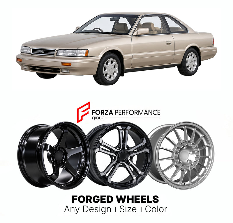 CUSTOM CLASSIC VINTAGE RESTOMOD RETRO OLD SCHOOL FORGED WHEELS RIMS for INFINITI M30 F31 1989 - 1993