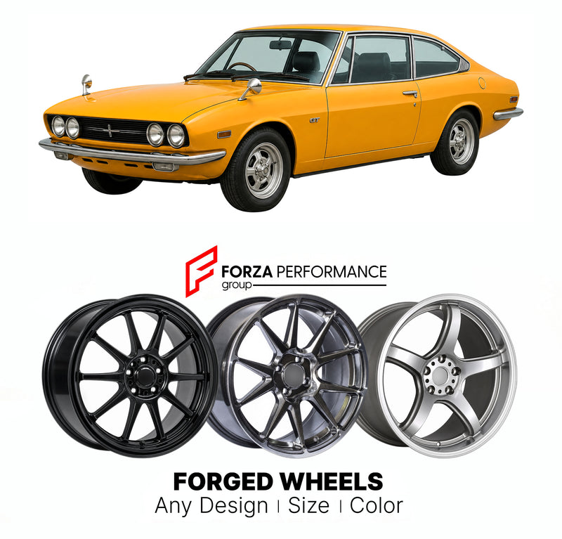 CUSTOM CLASSIC VINTAGE RESTOMOD RETRO OLD SCHOOL FORGED WHEELS RIMS for ISUZU 117 COUPE PA90 PA95 1968 - 1981