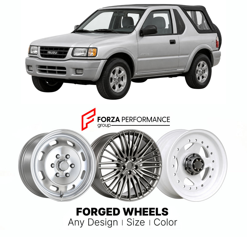 CUSTOM CLASSIC VINTAGE RESTOMOD RETRO OLD SCHOOL FORGED WHEELS RIMS for ISUZU AMIGO MU UER 1998 - 2000