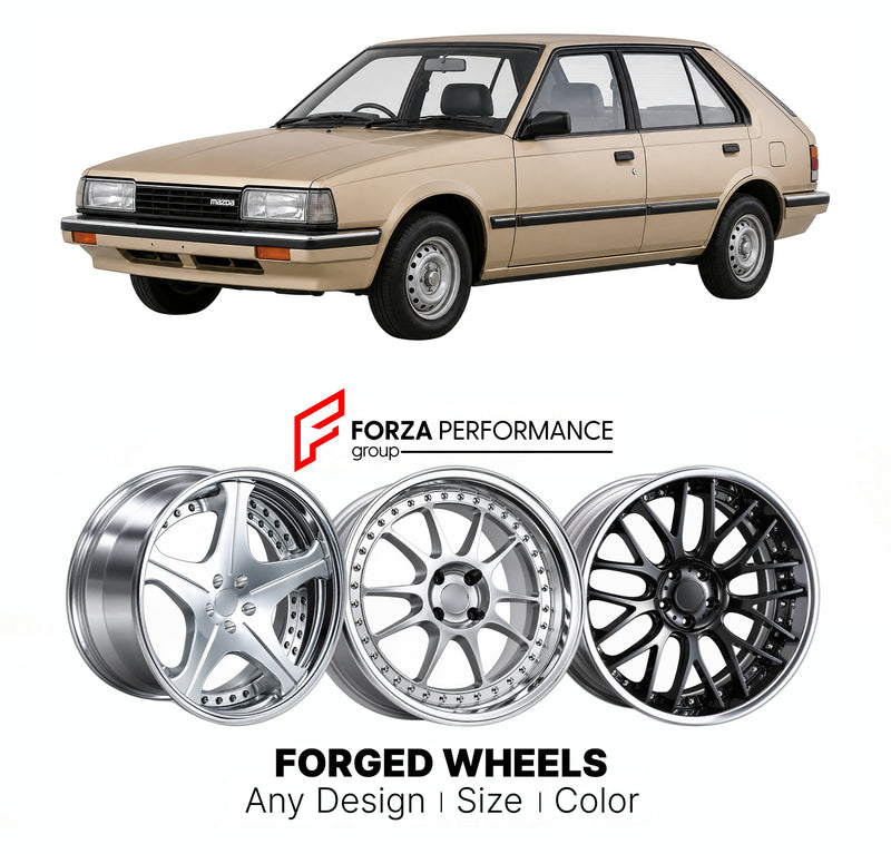CUSTOM CLASSIC VINTAGE RESTOMOD RETRO OLD SCHOOL FORGED WHEELS RIMS for MAZDA FAMILIA 323 BD 1980 - 1985