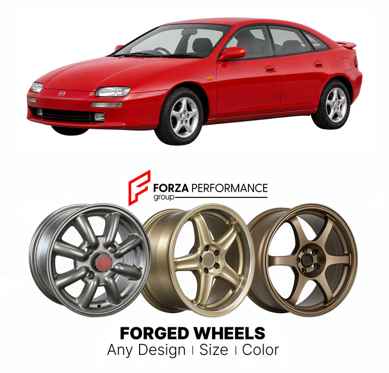 CUSTOM CLASSIC VINTAGE RESTOMOD RETRO OLD SCHOOL FORGED WHEELS RIMS for MAZDA LANTIS 323F CB 1993 - 1998