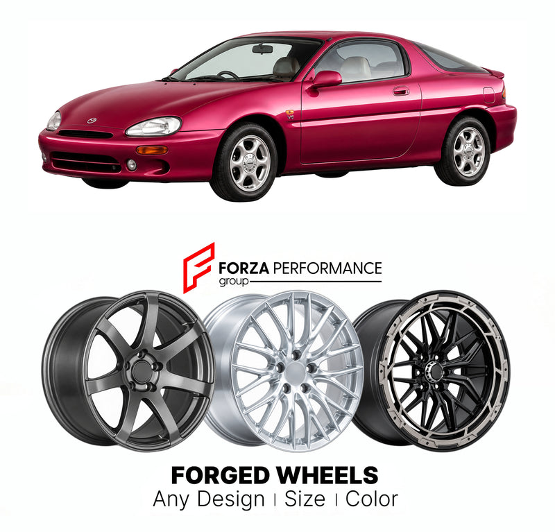 CUSTOM CLASSIC VINTAGE RESTOMOD RETRO OLD SCHOOL FORGED WHEELS RIMS for MAZDA MX-3 EUNOS PRESSO EC 1991 - 1998