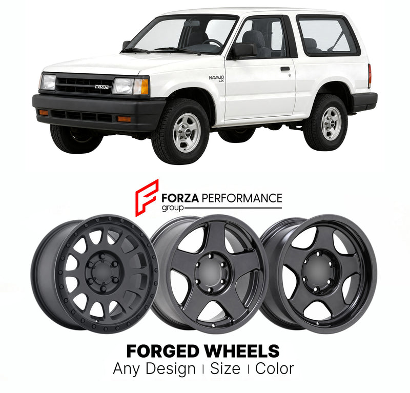 CUSTOM CLASSIC VINTAGE RESTOMOD RETRO OLD SCHOOL FORGED WHEELS RIMS for MAZDA NAVAJO UN 1991 - 1994