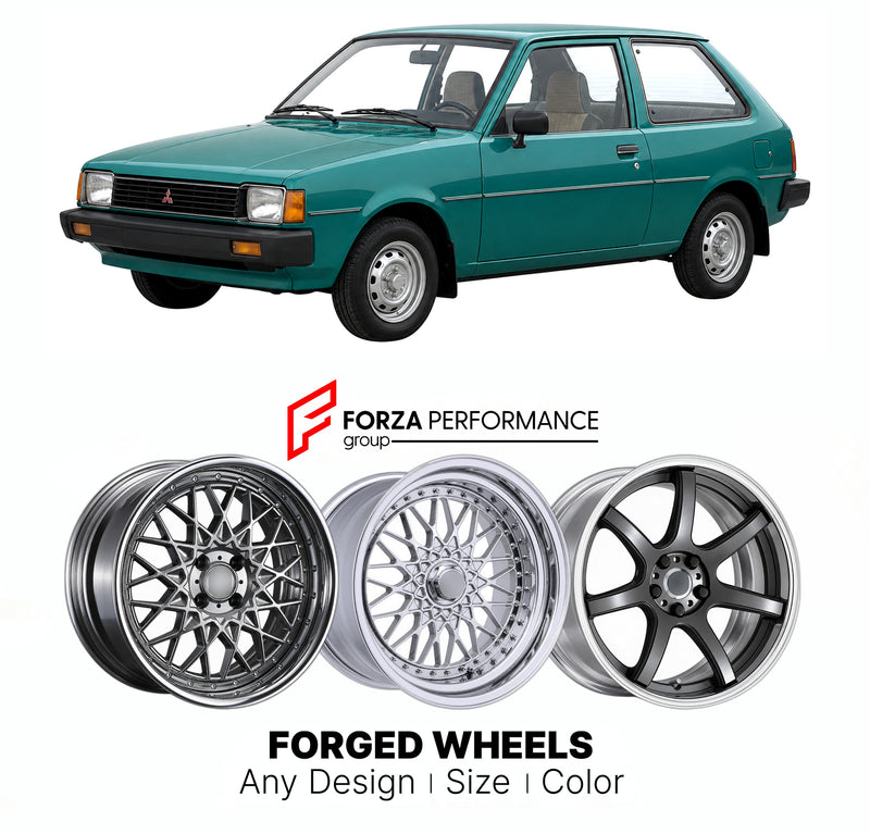 CUSTOM CLASSIC VINTAGE RESTOMOD RETRO OLD SCHOOL FORGED WHEELS RIMS for MITSUBISHI COLT A20 1978 - 1984