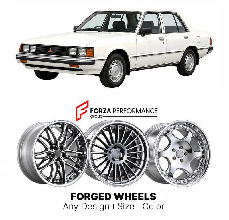 CUSTOM CLASSIC VINTAGE RESTOMOD RETRO OLD SCHOOL FORGED WHEELS RIMS for MITSUBISHI GALANT A160 1980 - 1987