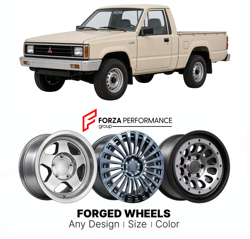 CUSTOM CLASSIC VINTAGE RESTOMOD RETRO OLD SCHOOL FORGED WHEELS RIMS for MITSUBISHI L200 TRITON K00 1986 - 1996