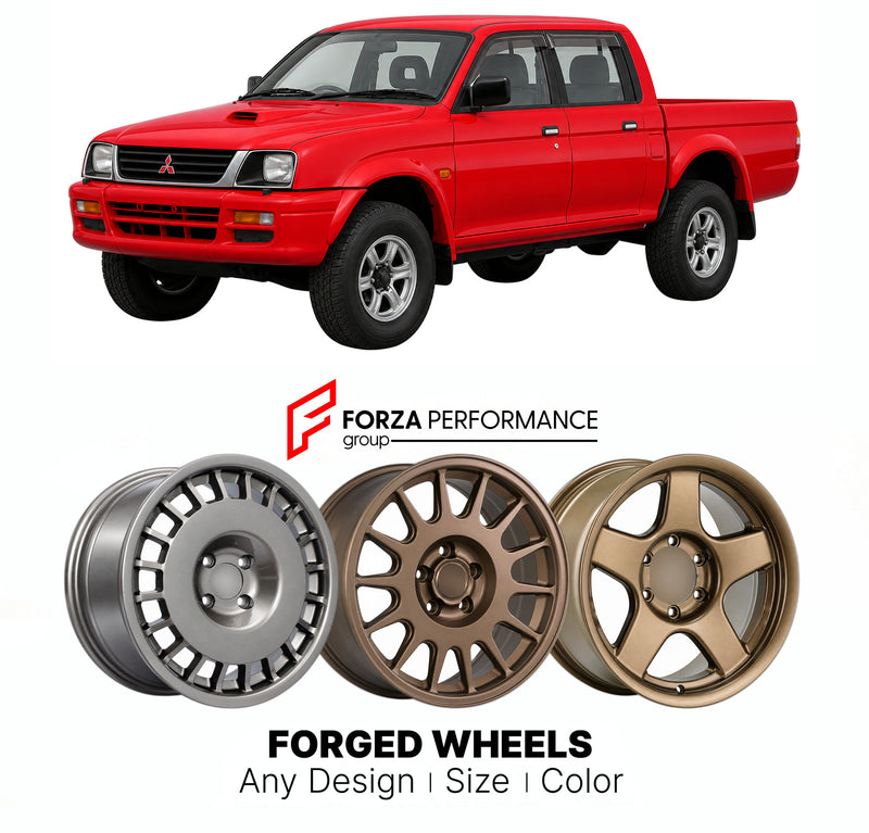CUSTOM CLASSIC VINTAGE RESTOMOD RETRO OLD SCHOOL FORGED WHEELS RIMS for MITSUBISHI L200 TRITON K50 K60 K70 1996 - 2005