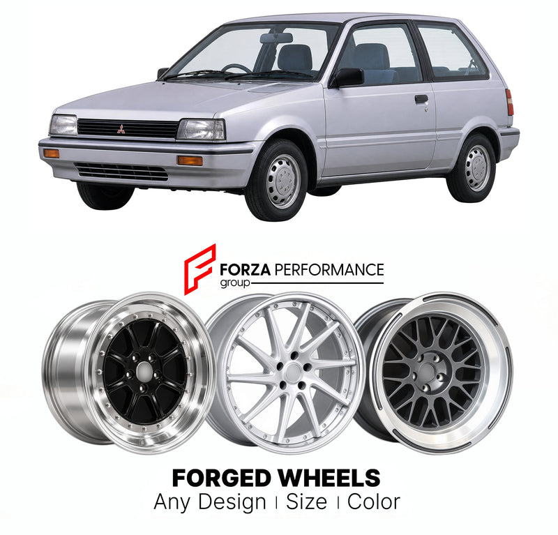 CUSTOM CLASSIC VINTAGE RESTOMOD RETRO OLD SCHOOL FORGED WHEELS RIMS for MITSUBISHI MIRAGE C50 C60 C70 C80 1987 - 1991