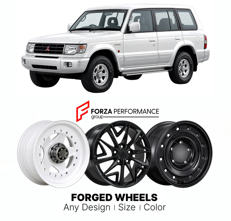CUSTOM CLASSIC VINTAGE RESTOMOD RETRO OLD SCHOOL FORGED WHEELS RIMS for MITSUBISHI PAJERO MONTERO SHOGUN V20 V40 FACELIFT 1997 - 1999